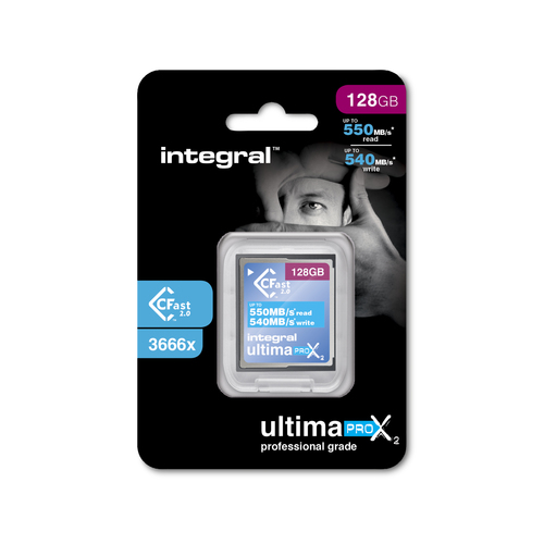 Integral 128GB CFAST CARD 2.0 UP TO READ 550MB/s WRITE 540 MB/s