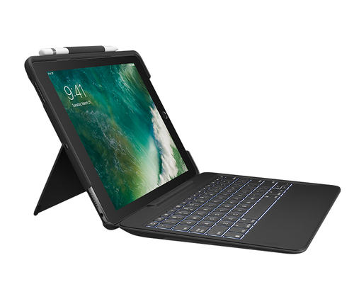Logitech SLIM COMBO with detachable keyboard and Smart Connector for iPad Air (3rd gen) and iPad Pro 10.5-inch Swiss Black