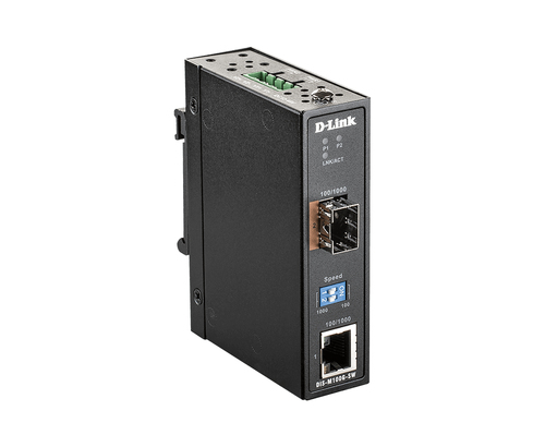 D-Link DIS-M100G-SW network media converter 4000 Mbit/s Multi-mode, Single-mode Black