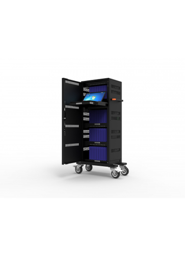 Port Designs 901965 portable device management cart/cabinet Portable device management cabinet Black