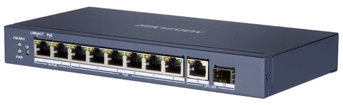 Hikvision DS-3E0510HP-E network switch Unmanaged Gigabit Ethernet (10/100/1000) Power over Ethernet (PoE) Blue