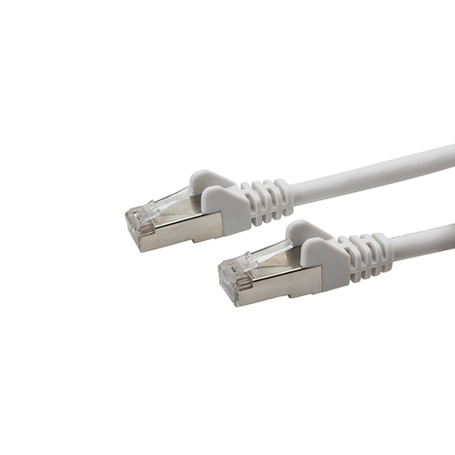 connektgear 5m RJ45 CAT6a SSTP Stranded Flush Moulded LS0H Network Cable - 26AWG - White