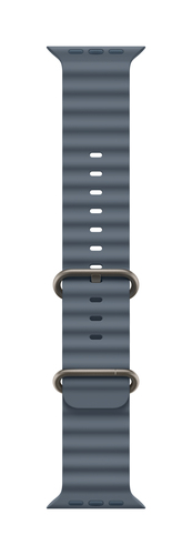 Apple Natural Titanium Finish Band Blue Fluoroelastomer, Titanium