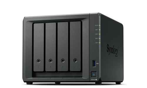 Synology DiskStation DS423+ NAS Desktop Intel® Celeron® J4125 2 GB DDR4 48 TB HDD DiskStation Manager Black