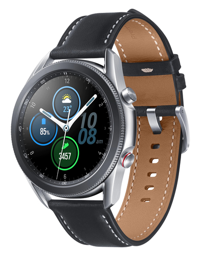 Samsung Galaxy Watch3 3.56 cm (1.4") OLED 45 mm Digital 360 x 360 pixels Touchscreen Silver Wi-Fi GPS (satellite)