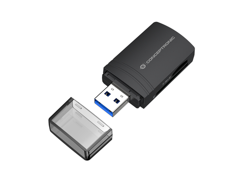 Conceptronic BIAN06B SD TF/MicroSD 4.0 Card Reader, UHS-II, USB 3.0, 5Gbps