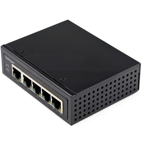 StarTech.com Industrial 5 Port Gigabit PoE Switch - 30W - Power Over Ethernet Switch - Hardened GbE PoE+ Unmanaged Switch - Rugged High Power Gigabit Network Switch IP-30/-40 C to 75 C