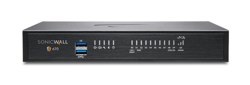 SonicWall TZ670 hardware firewall Desktop 5 Gbit/s