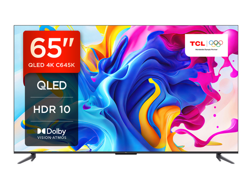 TCL C64 65C645K TV 165.1 cm (65") 4K Ultra HD Smart TV Wi-Fi Titanium
