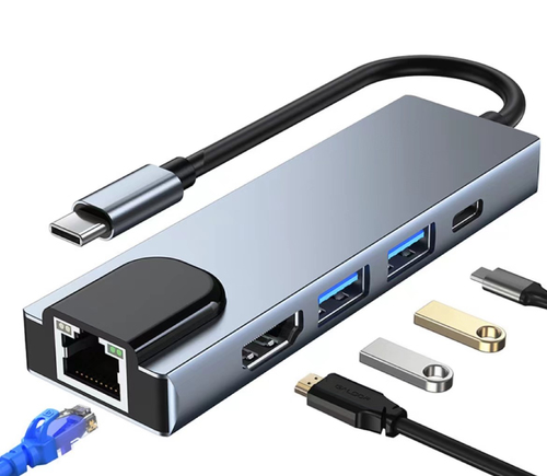 JLC Type C (Male) to 5-in-1 Adapter