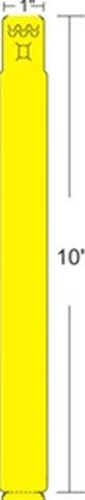Zebra 10012712-2 printer label Yellow Self-adhesive printer label