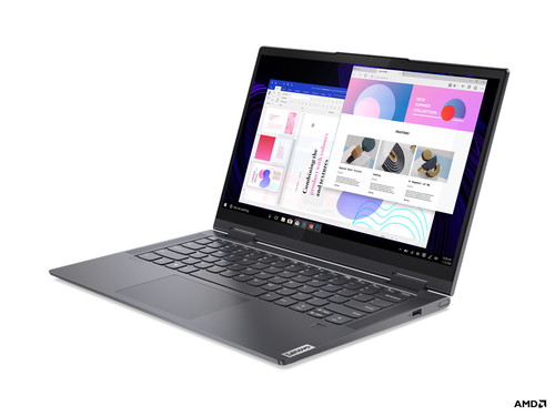 Lenovo Yoga 7 14ACN6 AMD Ryzen™ 7 5800U Hybrid (2-in-1) 35.6 cm (14") Touchscreen Full HD 8 GB LPDDR4x-SDRAM 512 GB SSD Wi-Fi 6 (802.11ax) Windows 10 Home UK English Grey