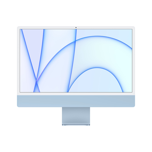 iMac 24" Blue - Apple M1 chip with 8-core CPU, 8-core GPU and 16-core Neural Engine - 8GB RAM - 512G