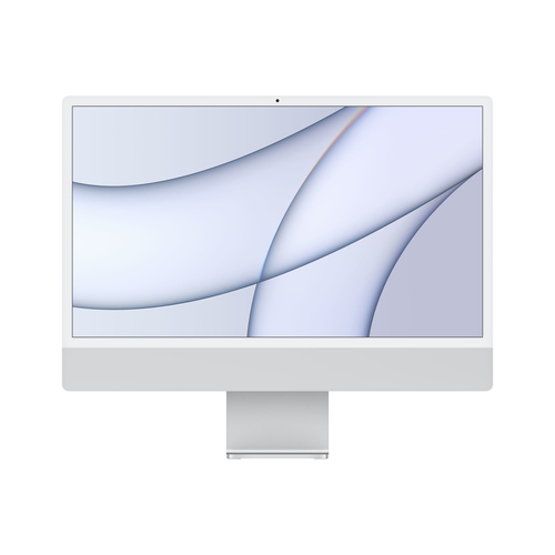 iMac 24-inch, Silver, M1, 8-core CPU and 7-core GPU, 8GB memory, 256GB SSD, Magic Mouse, Magic Keyboard - British, UK Power Supply