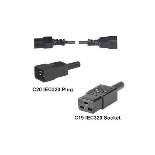 Fairline 2233-010 power cable Black 1 m C19 coupler C20 coupler