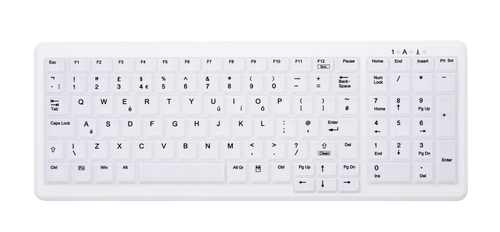 Active Key AK-C7000 keyboard Medical RF Wireless QWERTY UK English White