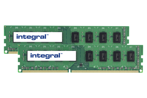 Integral 16GB (2X8GB) PC RAM Module DDR3 1600MHZ UNBUFFERED DIMM KIT OF 2 EQV. TO CT8011215 FOR CRUCIAL memory module