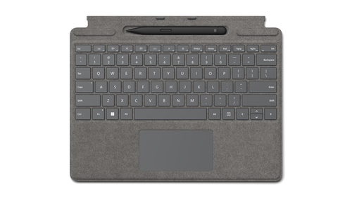 Microsoft Surface Pro Signature Keyboard with Slim Pen 2 AZERTY Belgian Microsoft Cover port Platinum