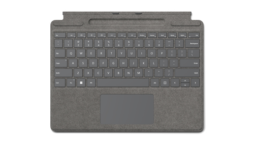 Microsoft Surface Pro Signature Keyboard AZERTY French Microsoft Cover port Platinum