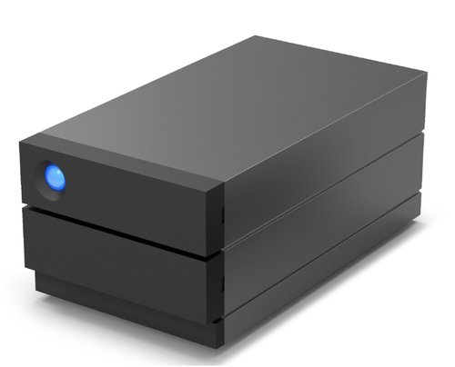 LaCie 2big Raid USB-C 40TB disk array Desktop Black