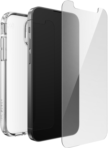 Speck Presidio Gemshell Clear + Shieldview Bundle Apple iPhone 13 - with Microban