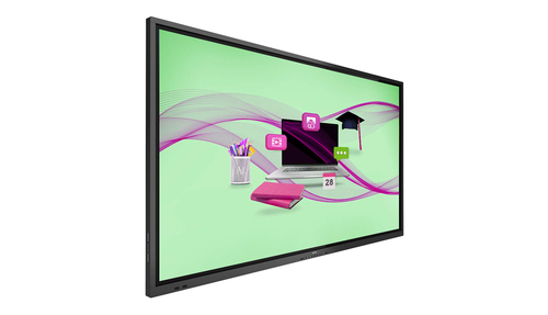 Philips Signage Solutions E-Line Digital signage flat panel 165.1 cm (65") ADS Wi-Fi 350 cd/m² 4K Ultra HD Black Touchscreen Built-in processor Android 10