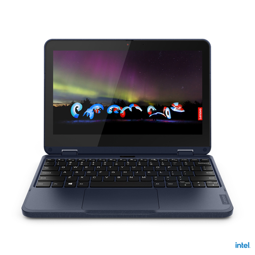 Lenovo 500w Gen 3 (Intel) Intel® Celeron® N5100 Hybrid (2-in-1) 29.5 cm (11.6") Touchscreen HD 4 GB LPDDR4x-SDRAM 128 GB SSD Wi-Fi 6 (802.11ax) Windows 11 Pro English Blue