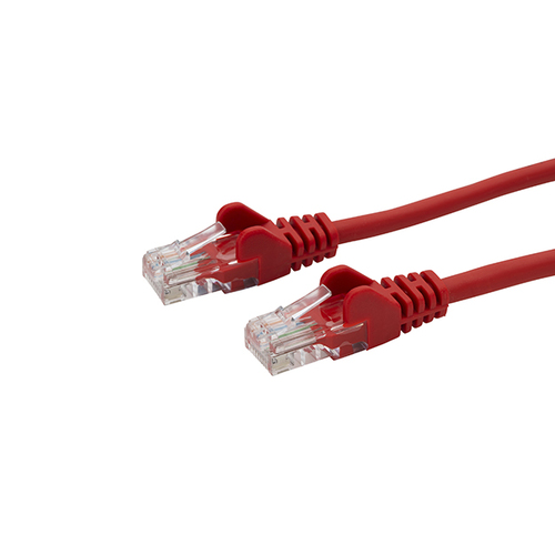 connektgear 15m RJ45 CAT5e UTP Stranded Flush Moulded Network Cable - 24AWG - Red
