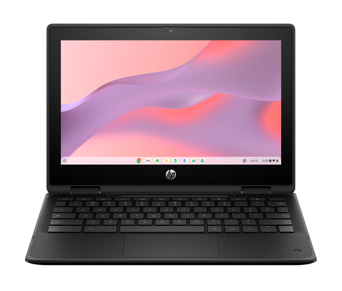 HP Fortis Flip G1m Chromebook 520 29.5 cm (11.6") Touchscreen HD 4 GB LPDDR4x-SDRAM 32 GB eMMC Wi-Fi 6 (802.11ax) ChromeOS Black