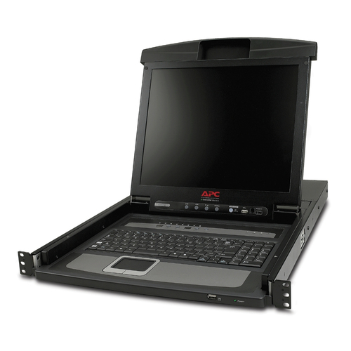 APC 17" Rack LCD Console with Integrated 8 Port Analog KVM Switch