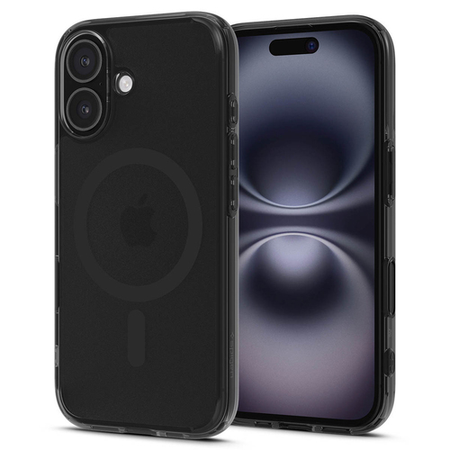 Spigen iPhone 16 Case Ultra Hybrid T (MagFit) Frost Black Case / Graphite Ring