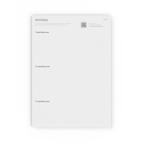 PATCHBOX PONEIDLABEL patch panel accessory