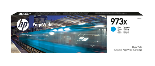HP 973X High Yield Cyan Original PageWide Cartridge