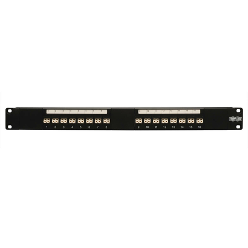 Tripp Lite N490-016-LCLC 16-Port Fiber Patch Panel, 1U (LC/LC), Multimode or Singlemode