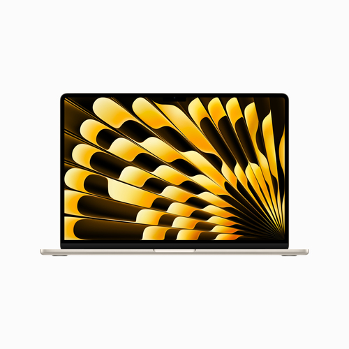 MacBook Air 15-inch Starlight - M2 chip with 8-core CPU, 10-core GPU, 16-core Neural - 8GB RAM - 512GB Storage - 35W Adapter - UK Power - British Keyboard