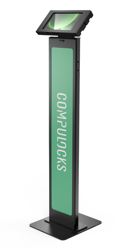 Compulocks Galaxy Tab Active 3/5 8" Apex Enclosure Brandable Floor Stand - Black