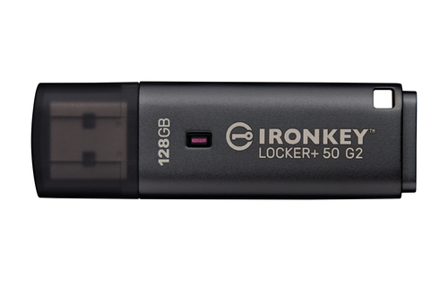Kingston Technology IronKey 128GB Locker Plus 50 G2, FIPS 197, AES-256