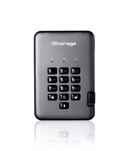 iStorage diskAshur PRO² HDD 500GB | Secure Portable Hard Drive |FIPS 140-2 Level 2, NCSC CPA, NLNCSA BSPA & NATO Restricted | AES-XTS 256-bit Hardware Encryption | PIN protected | OS & Platform Independent |GDPR, TAA Compliant|Brute force hack defence | Dust/Water Resistant