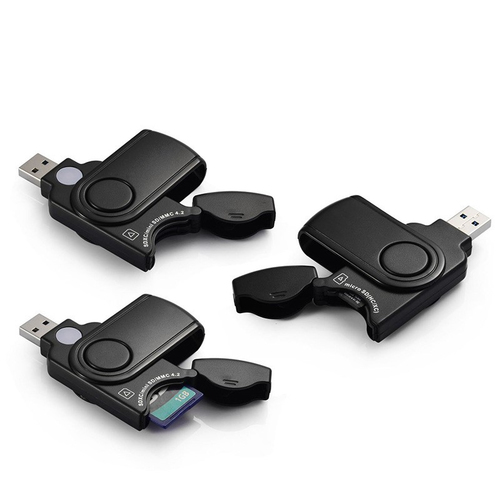 JLC Q2 USB to Micro SD/SD Adapter - Black