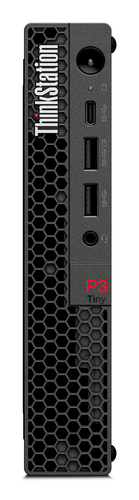 Lenovo ThinkStation P3 Tiny Intel® Core™ i7 i7-14700 32 GB DDR5-SDRAM 1 TB SSD NVIDIA T1000 Windows 11 Pro Mini PC Workstation Black