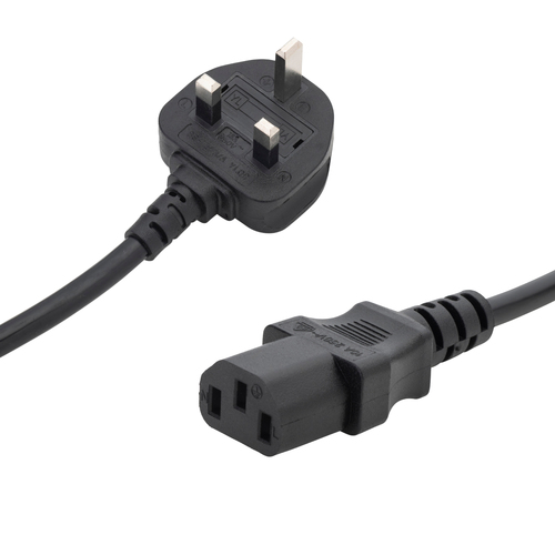 connektgear 3m UK Mains Power Cable - UK Plug to C13 Socket