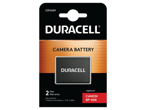 Duracell Camcorder Battery - replaces Canon BP-808 Battery