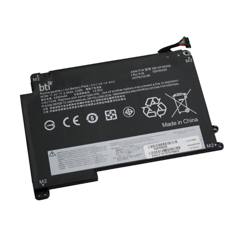 BTI 53Wh 3 cell SB10F46459 compatible battery for LENOVO THINKPAD YOGA 14 460 THINKPAD YOGA 460 20G0 THINKPAD YOGA 460 20FY THINKPAD YOGA 460 20EM