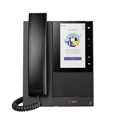 HP Poly CCX 505 Business Media Phone for Microsoft Teams and PoE-enabled