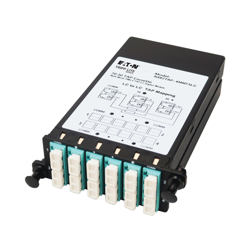 Tripp Lite N482TAP-4MM73LC Fiber TAP Cassette - Multimode, 4x Duplex LC, 70/30 Split