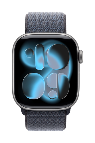 Apple MFFC4ZM/A smart wearable accessory Band Blue Nylon, Recycled polyester, Spandex