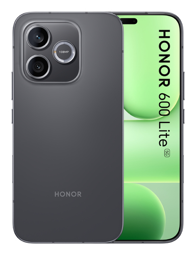 Honor 600 Lite 16.8 cm (6.6") Dual SIM Android 16.0 5G USB Type-C 8 GB 256 GB 6520 mAh Black
