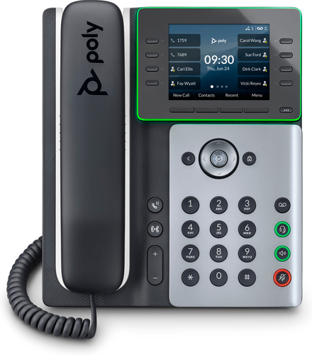 HP Poly Edge E300 IP Phone and PoE-enabled