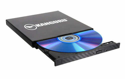 iStorage Kanguru QS Slim BD-RE Blu-ray Burner|Burn Blu-rays, DVDs or CDs in a snap|Digitally-Signed Secure Firmware|Safe from “badUSB” |Buffer Under Run Protection |TAA Compliant|