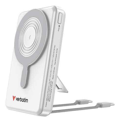 Verbatim Charge'n'Go 2C & Display Power Bank 10000 mAh Silver